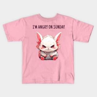 Angry sunday rabbit Kids T-Shirt